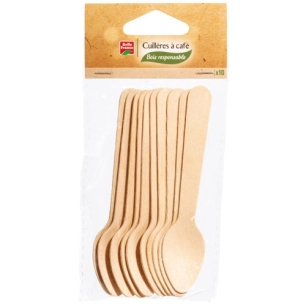 50 cuillère à café en bois x 10 - belle france