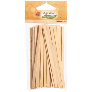 agitateur bois 11 cm x 100 - belle france