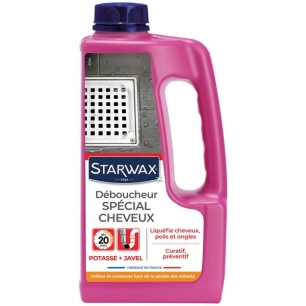 déboucheur canalisations spécial cheveux 900ml - starwax - starwax