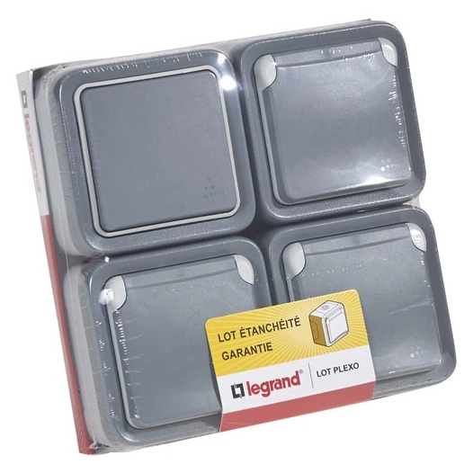 lot plexo 3pc + 1vv - legrand