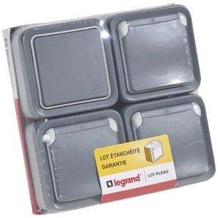 lot plexo 3pc + 1vv - legrand