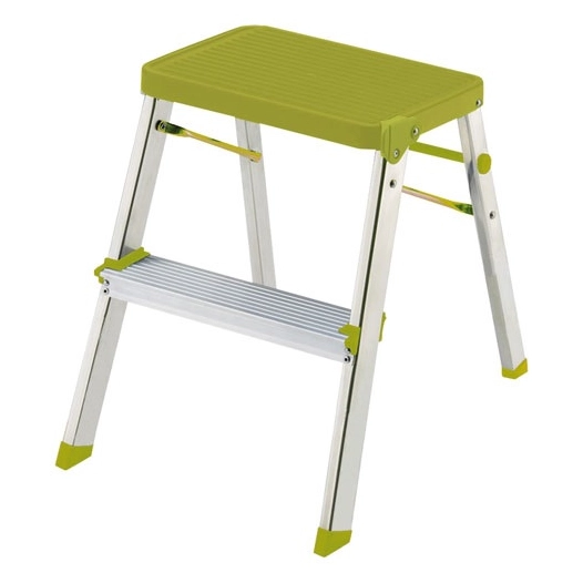escabeau / marche-pied 2 niveaux vert - m2 - rolser
