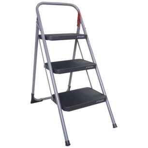 escabeau / marche-pied 3 marches noir - m11 une - rolser