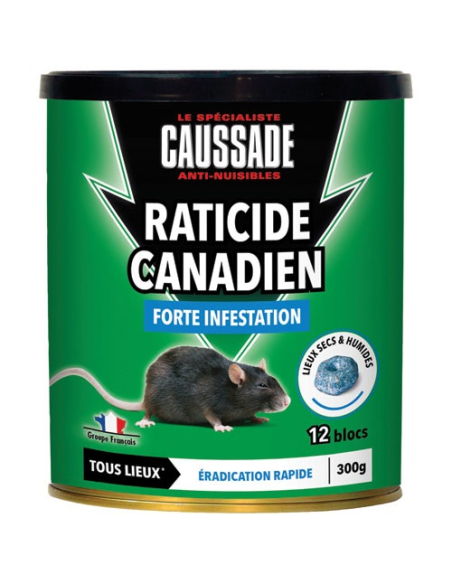 Raticide Flocoumafen Pâte Efficacité foudroyante, dose unique - CAUSSADE