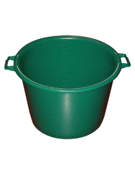Baquet Rond 55L Vert Robustesse et polyvalence pour tous usages - ALUMINIUM ET PLASTIQ