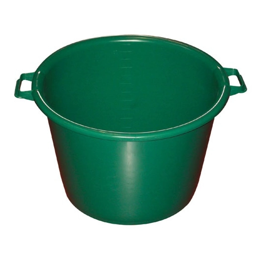 baquet rond 75l d62 h39 renf.vert - aluminium et plastiq
