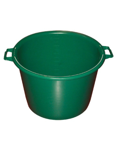 Baquet Rond 75L Vert Polyvalence & Robustesse - ALUMINIUM ET PLASTIQ