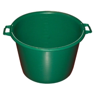 baquet rond 75l d62 h39 renf.vert - aluminium et plastiq