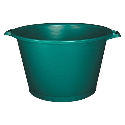 baquet rond 120l d72 h46.5 vert - aluminium et plastiq