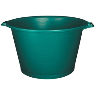 baquet rond 120l d72 h46.5 vert - aluminium et plastiq