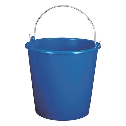 seau ménage 16l gradué bleu - aluminium et plastiq