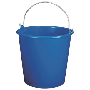 seau ménage 16l gradué bleu - aluminium et plastiq