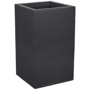 pot carré haut graphit up 36l 29.5x29.5x49.5 cm anthracite - eda