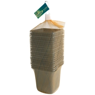 plastpot 20 pots carrés noir 7 x 7 x 6 cm - nortene