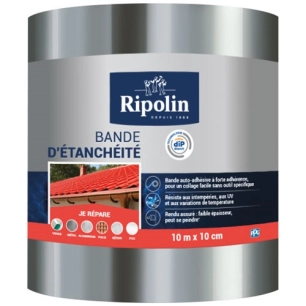 ripolin bande etancheite aluminium 10mx10cm - ripolin