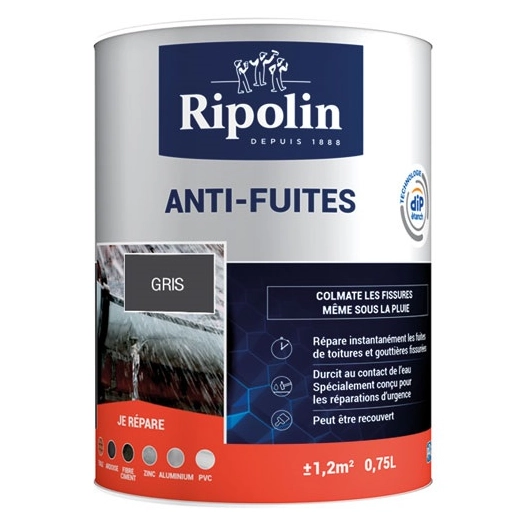 ripolin anti fuites gris 0.75l - ripolin
