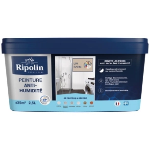 ripolin peint anti humidité lin 2.5l - ripolin