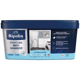 ripolin peint anti humidité gris lome 2.5l - ripolin