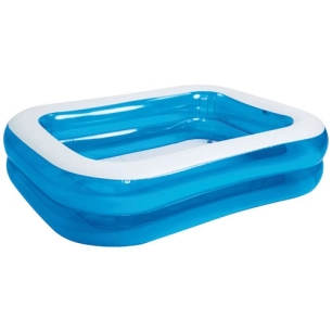 piscine rectangulaire bleue blanche 201x150x51cm - bestway
