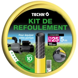 kit de refoulement techno pour pompe d. 25mm/5m - techn
