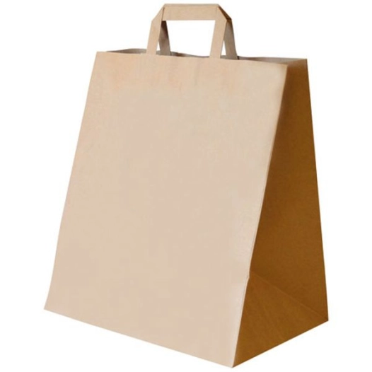 250 sac cabas papier kraft brun 3221x37cm - sphere