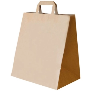 250 sac cabas papier kraft brun 3221x37cm - sphere