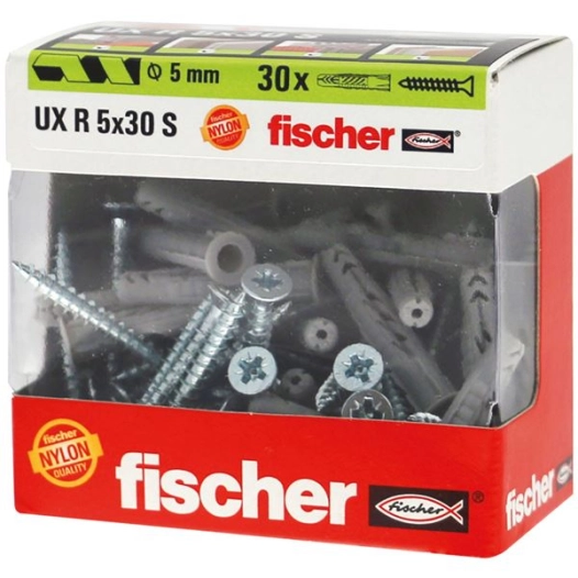 cheville multimat ux 5x30 en boite de 30 unités - fischer