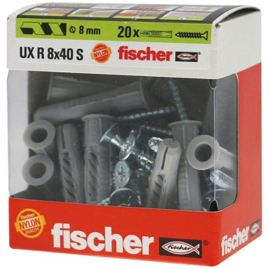 cheville multimat ux 8x40 en boite de 20 unités - fischer