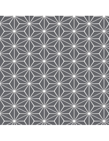nappe noblessa toile cirée stars gris 20mx140cm - noblessa