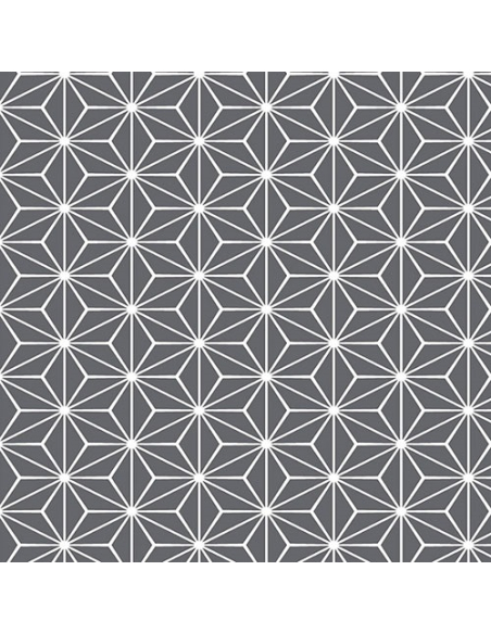 nappe noblessa toile cirée stars gris 20mx140cm - noblessa