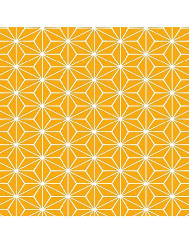 nappe noblessa toile cirée stars jaune 20mx140cm - noblessa