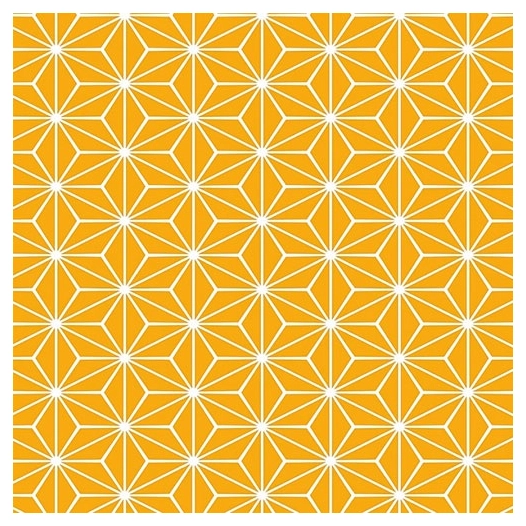 nappe noblessa toile cirée stars jaune 20mx140cm - noblessa
