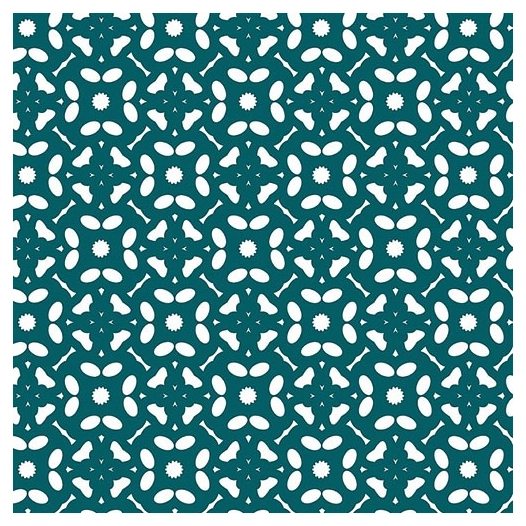 nappe noblessa toile cirée flowers pétrole 20mx140cm - noblessa