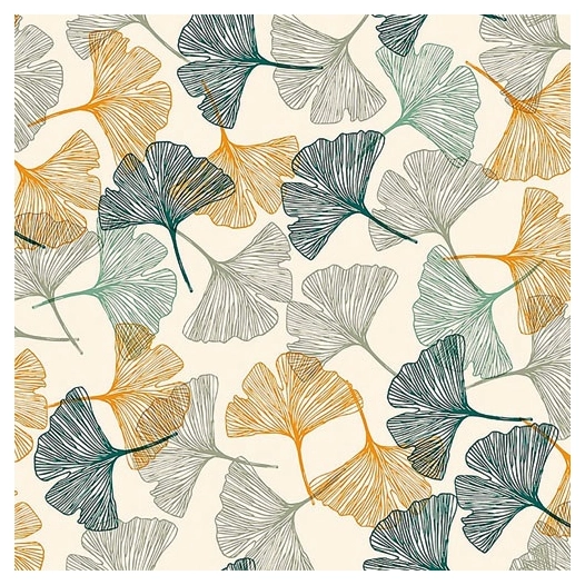 nappe noblessa toile cirée ginkgo pétrole 20mx140cm - noblessa