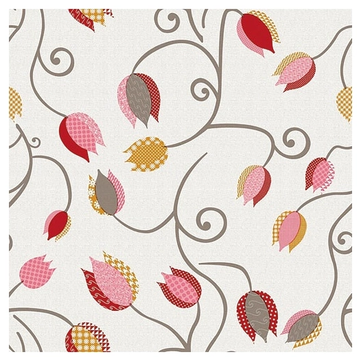 nappe noblessa toile cirée tulipe 20mx140cm - noblessa