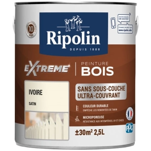 rip protection extrême bois satin 2.5l ivoire - ripolin