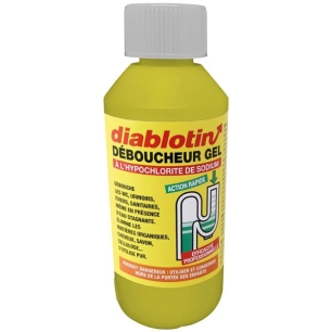 diablotin déboucheur gel 250ml lot de 4 - diablotin