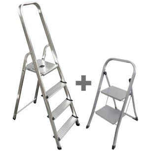 escabeau 4m eco + marchepied 2m artubasic - artub