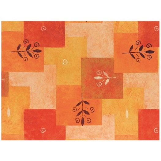 nappe bergamo patch orange 15mx138cm - d-c-table