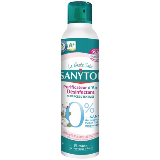 sanytol purificateur air désinfectant surface/textile 150ml - sanytol