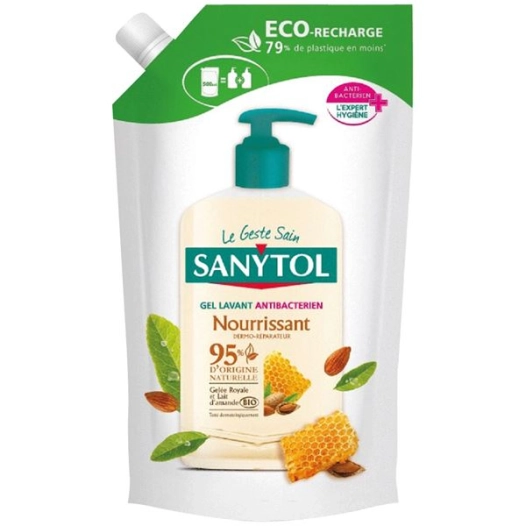 recharge savon antibactérien nourrissant sanytol 500ml - sanytol