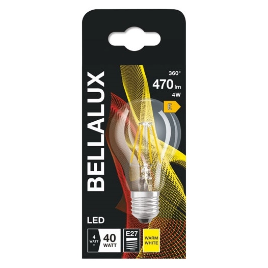 bellalux led clair standard e27 4w chaud 470lm - bellalux