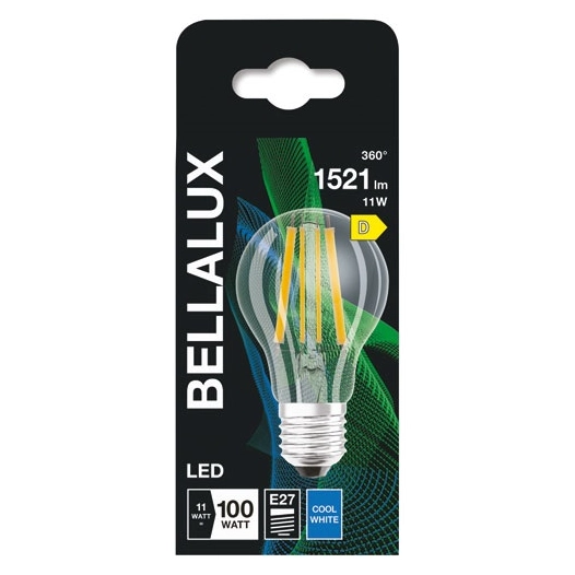 bellalux led clair standard e27 11w froid 1521lm - bellalux