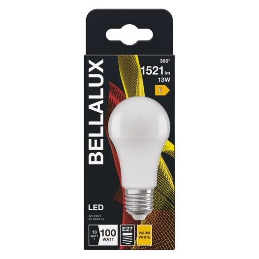 bellalux led dépoli standard e27 13w chaud 1521lm - bellalux