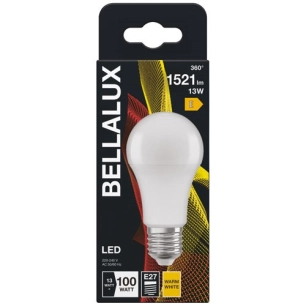 bellalux led dépoli standard e27 13w chaud 1521lm - bellalux