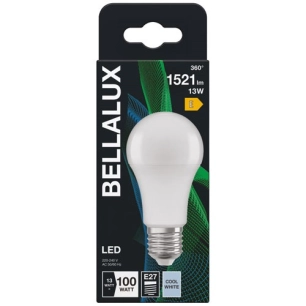 bellalux led dépoli standard e27 13w froid 1521lm - bellalux