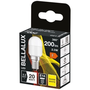 bellalux led dépoli mini tube e14 2.3w chaud 200lm - bellalux