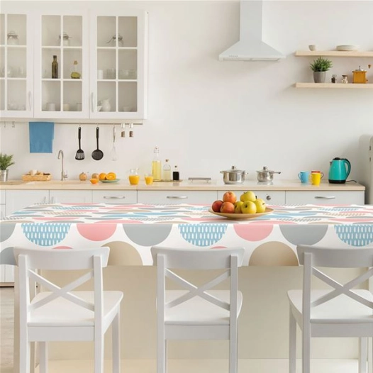 nappe ronde sans pvc fancy 140cm - d-c-fix