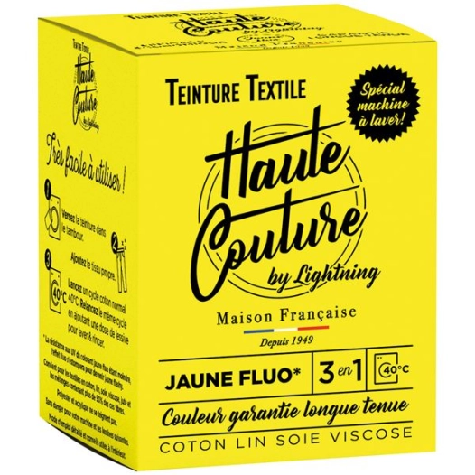 teinture textile haute couture - jaune fluo - 350 g - haute-couture