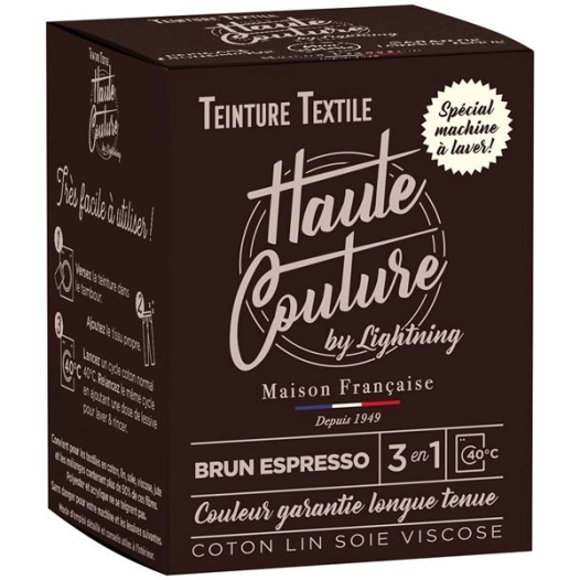 teinture textile haute couture brun espresso 350g - haute-couture